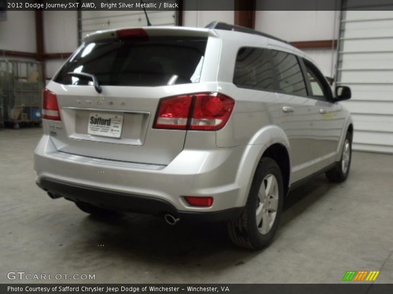 Bright Silver Metallic / Black 2012 Dodge Journey SXT AWD