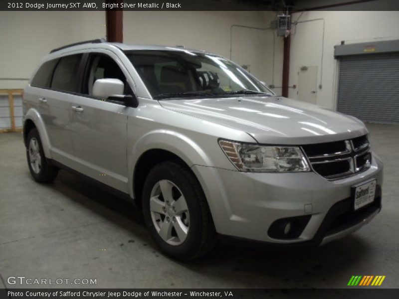 Bright Silver Metallic / Black 2012 Dodge Journey SXT AWD