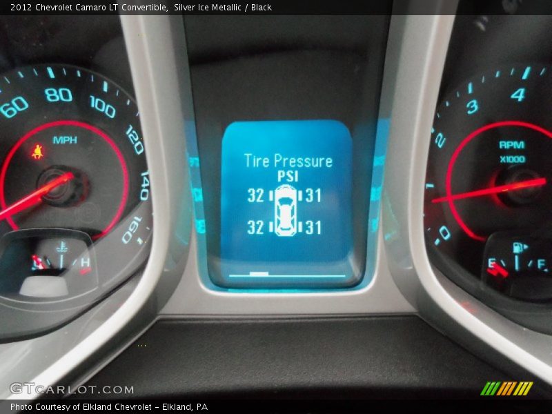 Silver Ice Metallic / Black 2012 Chevrolet Camaro LT Convertible