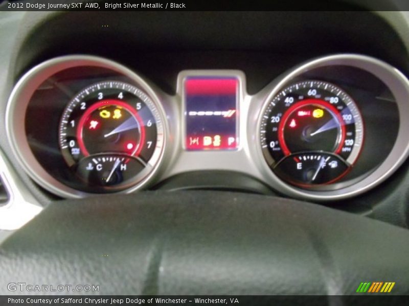 Bright Silver Metallic / Black 2012 Dodge Journey SXT AWD
