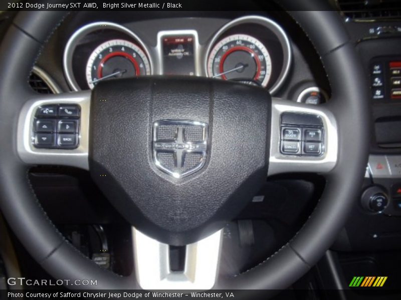 Bright Silver Metallic / Black 2012 Dodge Journey SXT AWD