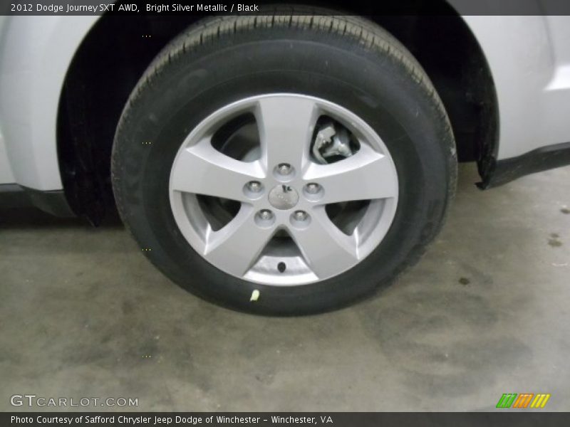 Bright Silver Metallic / Black 2012 Dodge Journey SXT AWD