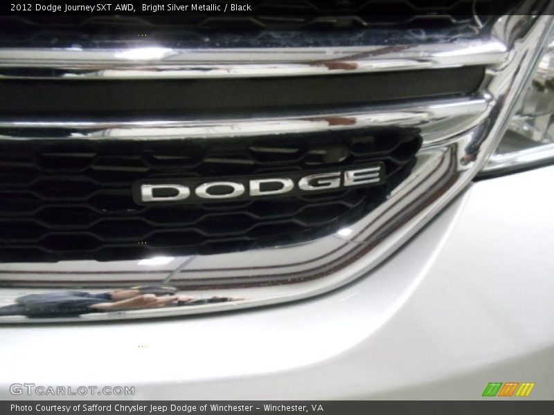 Bright Silver Metallic / Black 2012 Dodge Journey SXT AWD