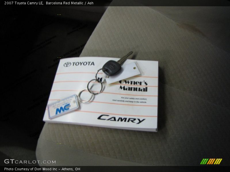 Barcelona Red Metallic / Ash 2007 Toyota Camry LE