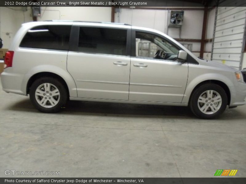 Bright Silver Metallic / Black/Light Graystone 2012 Dodge Grand Caravan Crew