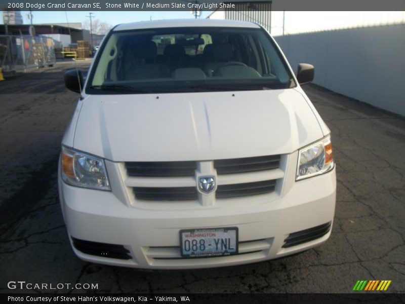 Stone White / Medium Slate Gray/Light Shale 2008 Dodge Grand Caravan SE