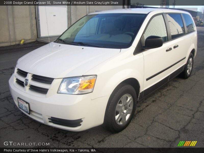 Stone White / Medium Slate Gray/Light Shale 2008 Dodge Grand Caravan SE