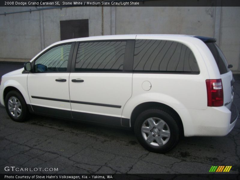 Stone White / Medium Slate Gray/Light Shale 2008 Dodge Grand Caravan SE