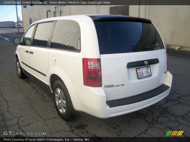 Stone White / Medium Slate Gray/Light Shale 2008 Dodge Grand Caravan SE