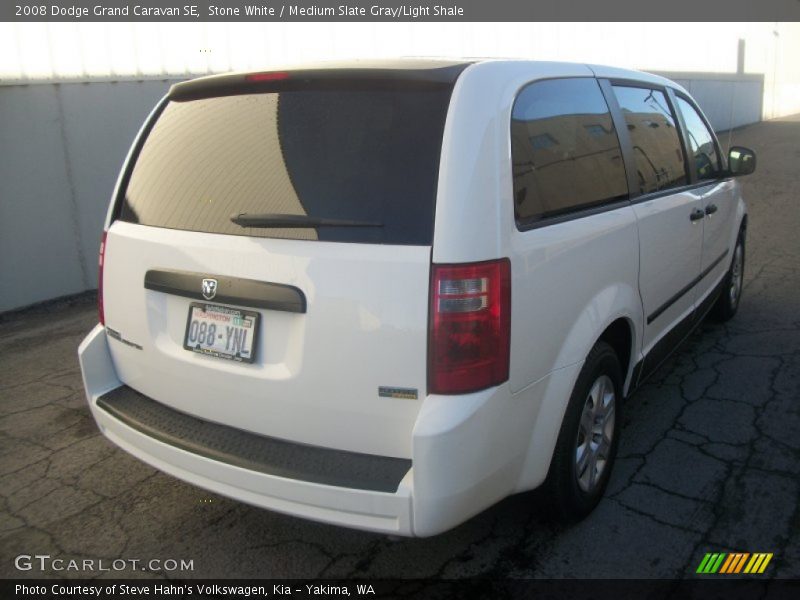 Stone White / Medium Slate Gray/Light Shale 2008 Dodge Grand Caravan SE