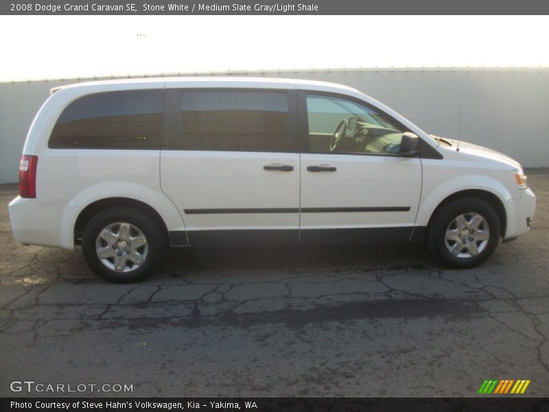 Stone White / Medium Slate Gray/Light Shale 2008 Dodge Grand Caravan SE