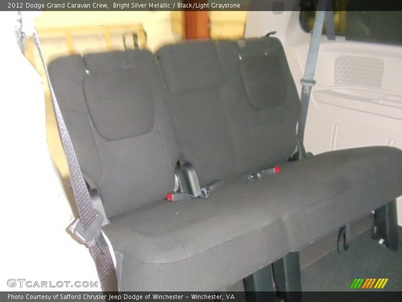 Bright Silver Metallic / Black/Light Graystone 2012 Dodge Grand Caravan Crew