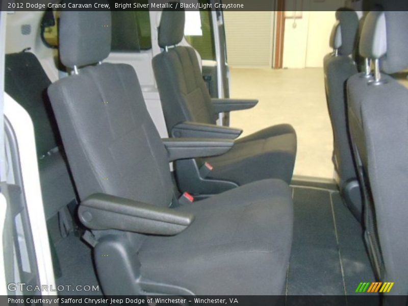 Bright Silver Metallic / Black/Light Graystone 2012 Dodge Grand Caravan Crew