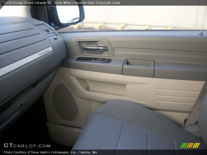Stone White / Medium Slate Gray/Light Shale 2008 Dodge Grand Caravan SE