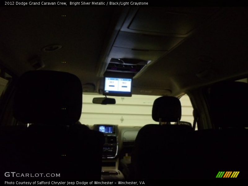 Bright Silver Metallic / Black/Light Graystone 2012 Dodge Grand Caravan Crew