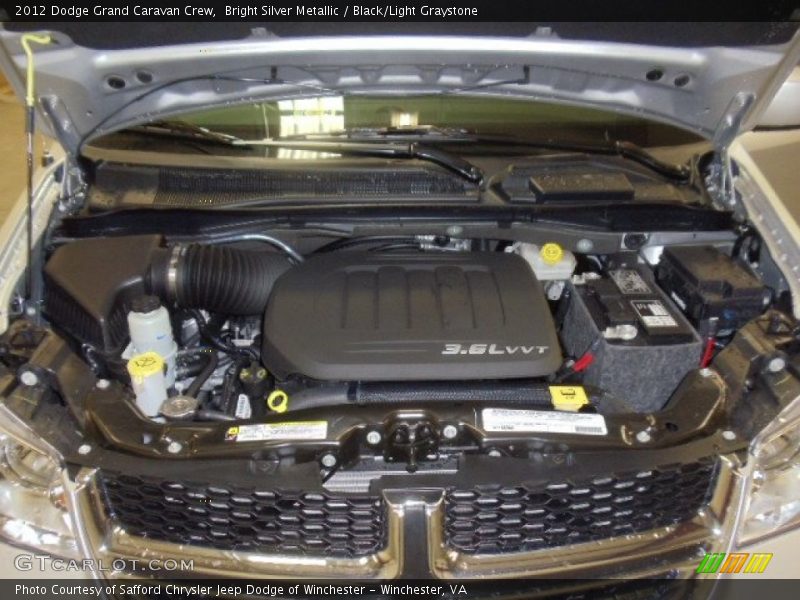 Bright Silver Metallic / Black/Light Graystone 2012 Dodge Grand Caravan Crew