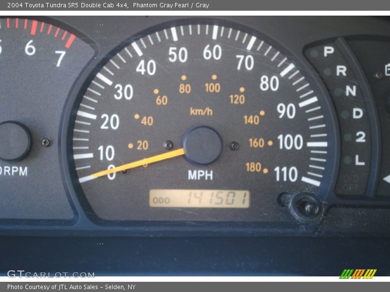 Phantom Gray Pearl / Gray 2004 Toyota Tundra SR5 Double Cab 4x4