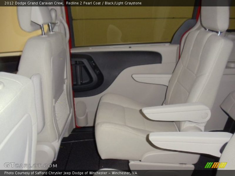Redline 2 Pearl Coat / Black/Light Graystone 2012 Dodge Grand Caravan Crew