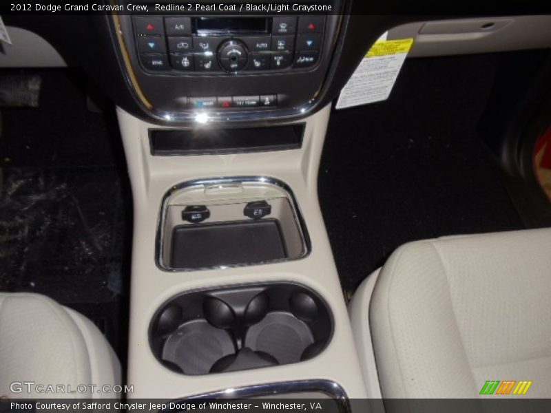 Redline 2 Pearl Coat / Black/Light Graystone 2012 Dodge Grand Caravan Crew