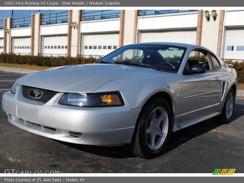 Silver Metallic / Medium Graphite 2003 Ford Mustang V6 Coupe