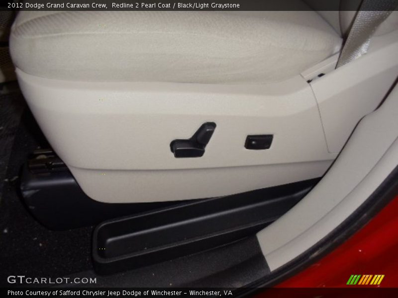 Redline 2 Pearl Coat / Black/Light Graystone 2012 Dodge Grand Caravan Crew