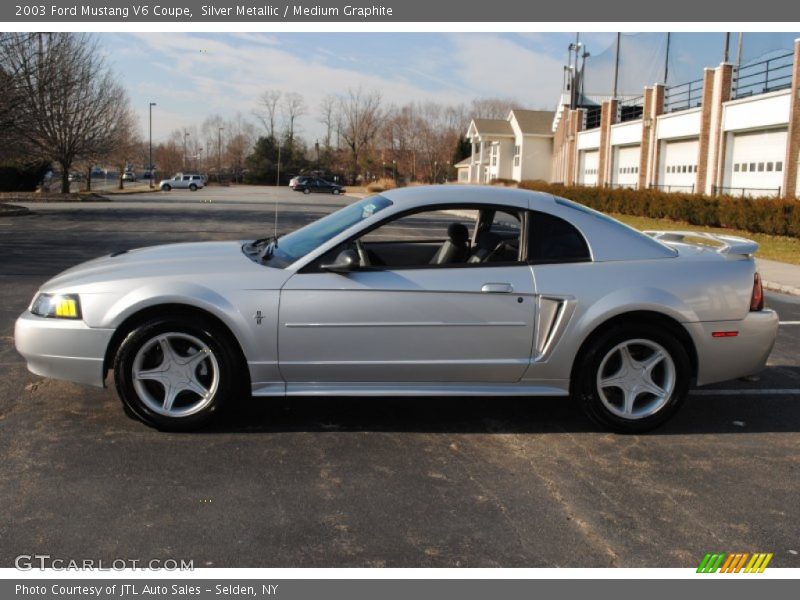 Silver Metallic / Medium Graphite 2003 Ford Mustang V6 Coupe