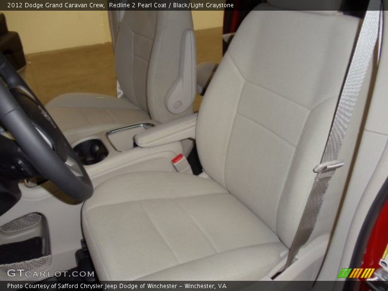 Redline 2 Pearl Coat / Black/Light Graystone 2012 Dodge Grand Caravan Crew