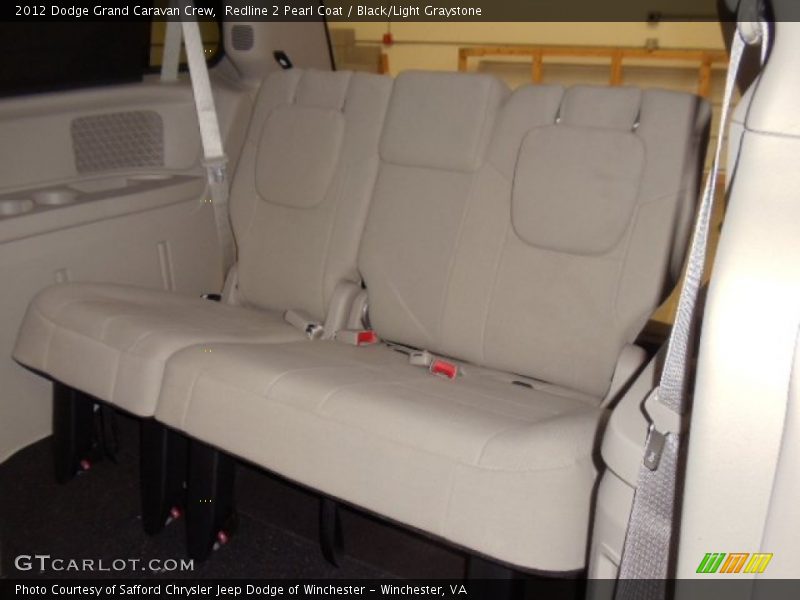 Redline 2 Pearl Coat / Black/Light Graystone 2012 Dodge Grand Caravan Crew