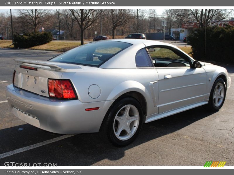 Silver Metallic / Medium Graphite 2003 Ford Mustang V6 Coupe