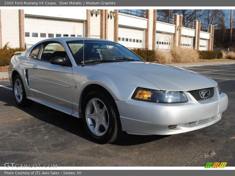 Silver Metallic / Medium Graphite 2003 Ford Mustang V6 Coupe