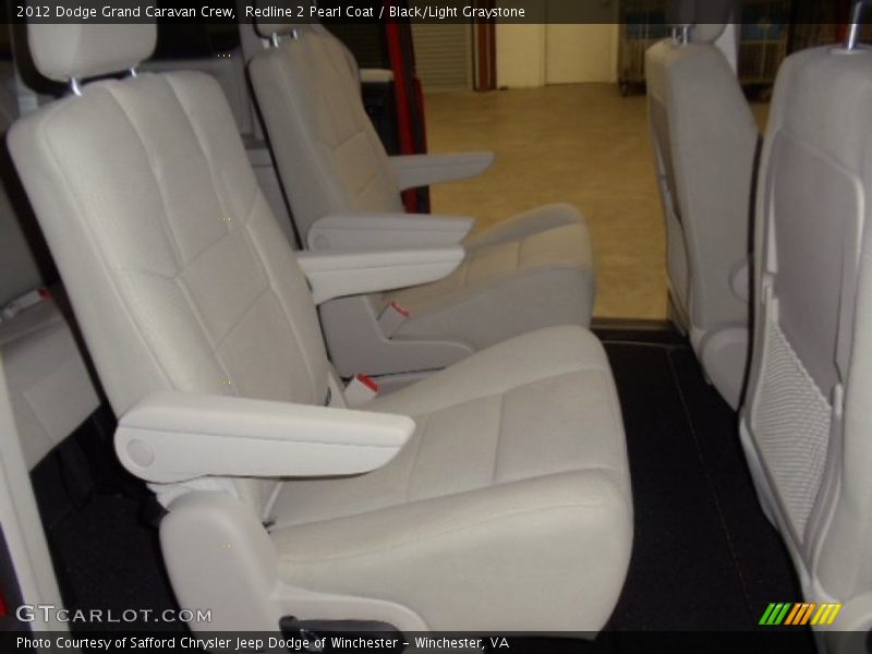 Redline 2 Pearl Coat / Black/Light Graystone 2012 Dodge Grand Caravan Crew