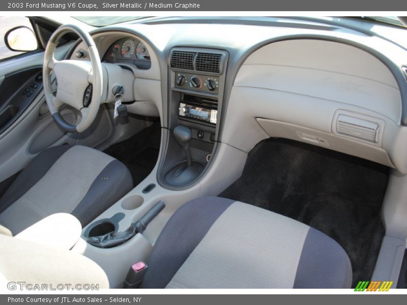 Silver Metallic / Medium Graphite 2003 Ford Mustang V6 Coupe