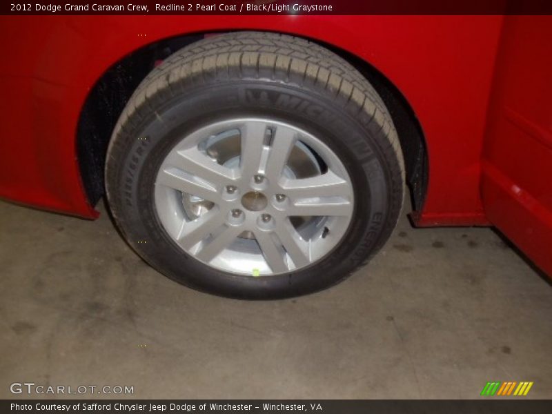 Redline 2 Pearl Coat / Black/Light Graystone 2012 Dodge Grand Caravan Crew