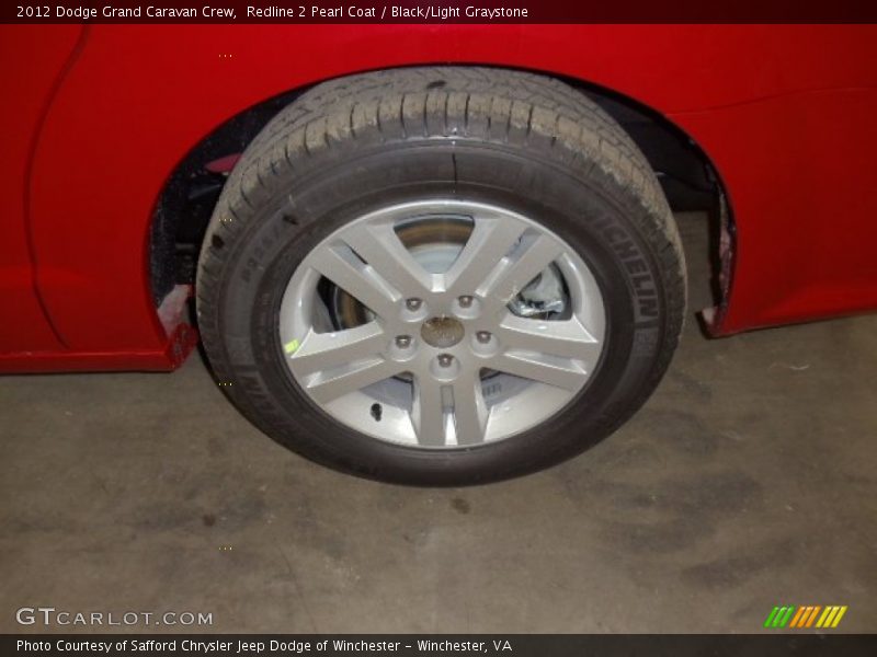 Redline 2 Pearl Coat / Black/Light Graystone 2012 Dodge Grand Caravan Crew