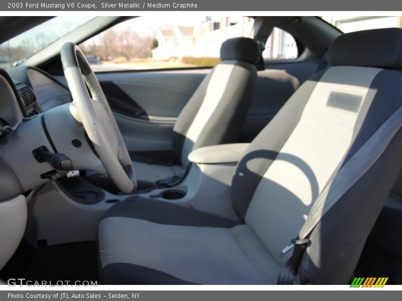 Silver Metallic / Medium Graphite 2003 Ford Mustang V6 Coupe