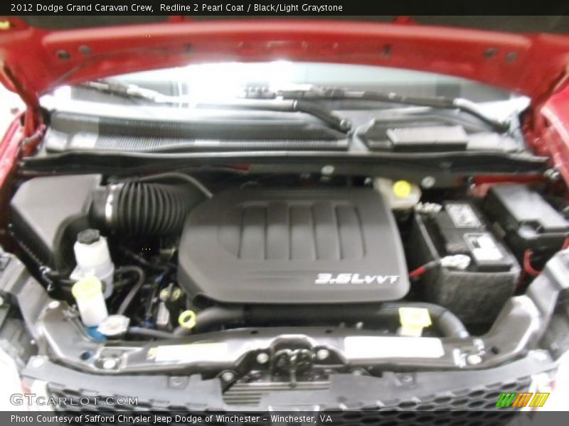 Redline 2 Pearl Coat / Black/Light Graystone 2012 Dodge Grand Caravan Crew