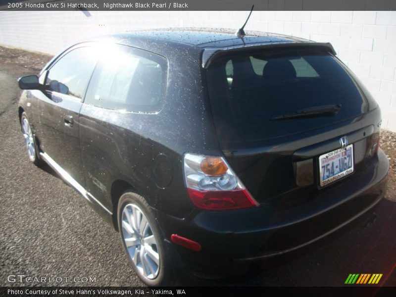 Nighthawk Black Pearl / Black 2005 Honda Civic Si Hatchback