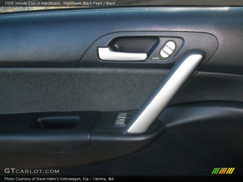 Nighthawk Black Pearl / Black 2005 Honda Civic Si Hatchback