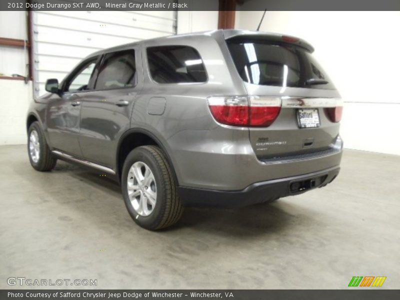 Mineral Gray Metallic / Black 2012 Dodge Durango SXT AWD