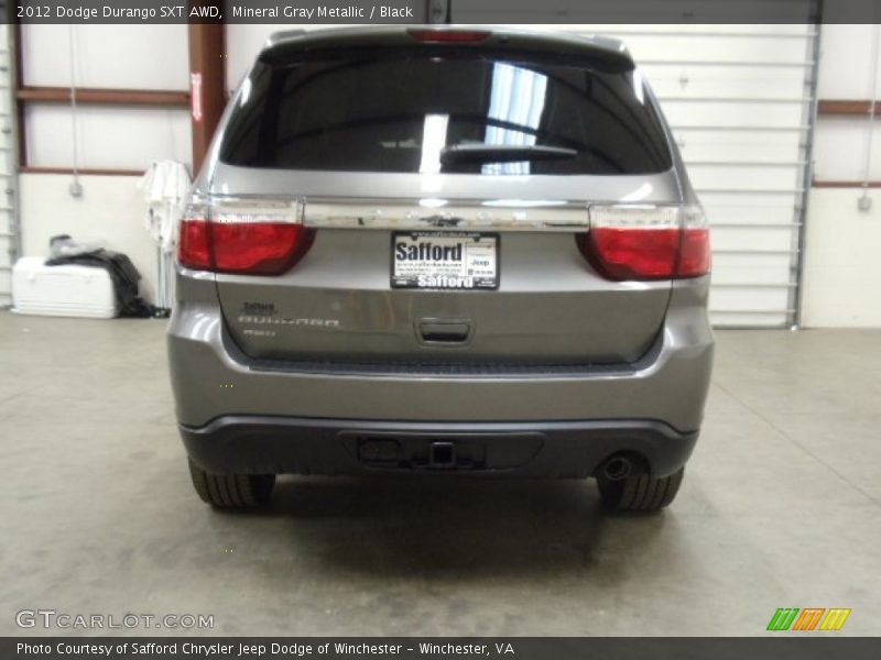 Mineral Gray Metallic / Black 2012 Dodge Durango SXT AWD