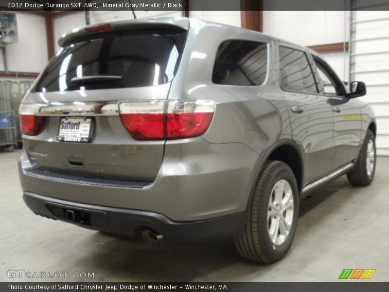 Mineral Gray Metallic / Black 2012 Dodge Durango SXT AWD