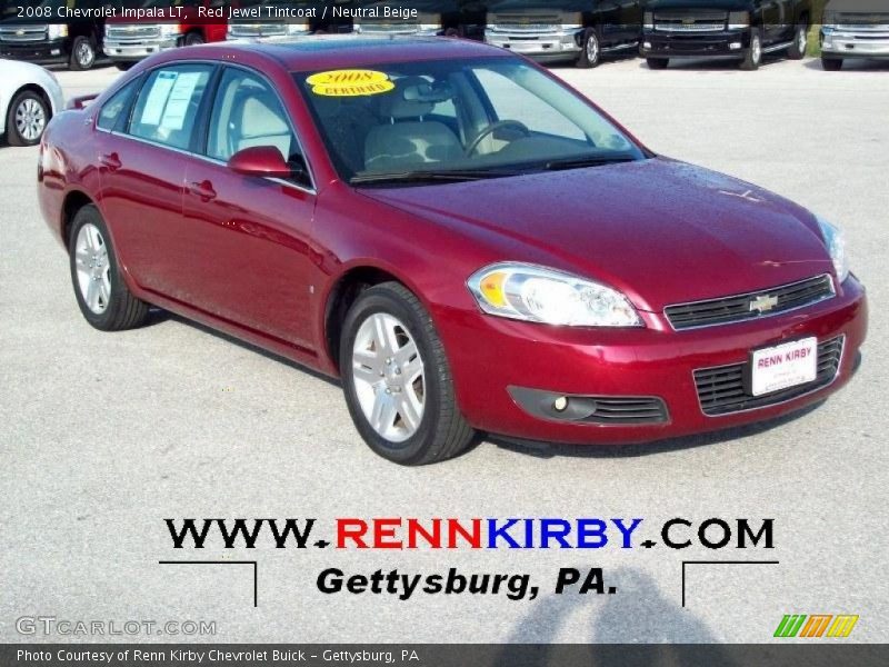 Red Jewel Tintcoat / Neutral Beige 2008 Chevrolet Impala LT