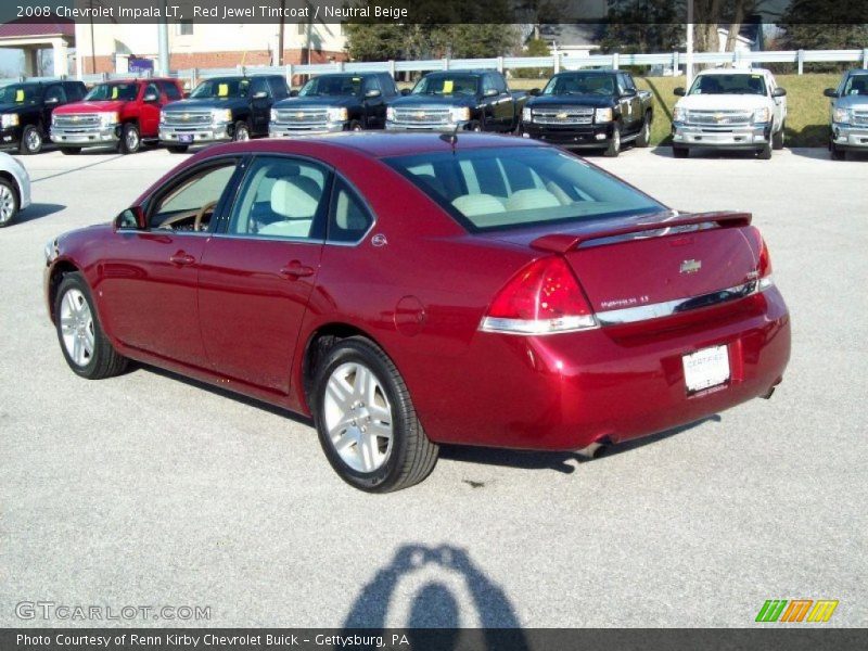 Red Jewel Tintcoat / Neutral Beige 2008 Chevrolet Impala LT