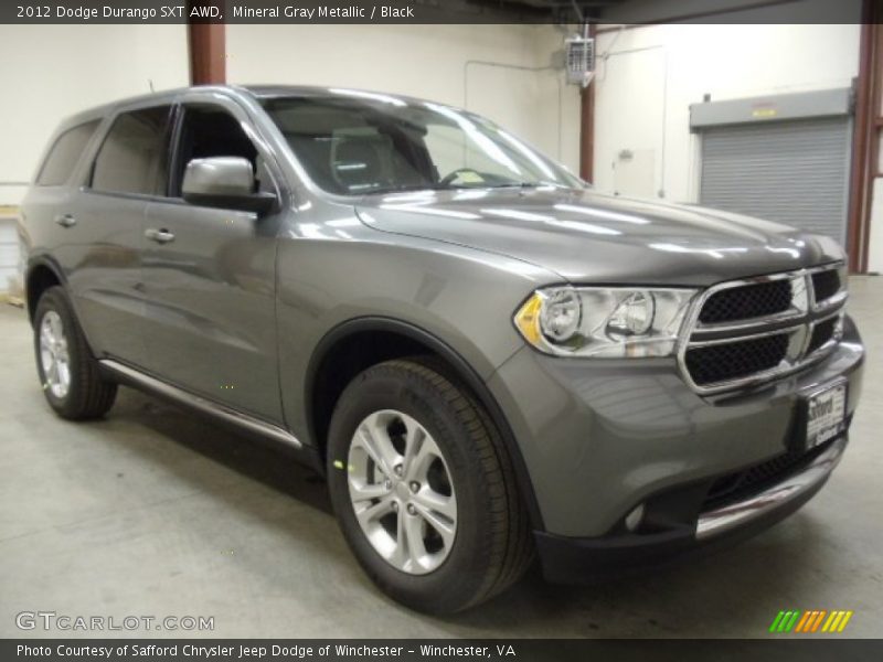 Mineral Gray Metallic / Black 2012 Dodge Durango SXT AWD
