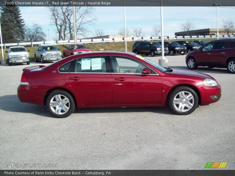 Red Jewel Tintcoat / Neutral Beige 2008 Chevrolet Impala LT