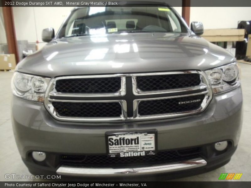 Mineral Gray Metallic / Black 2012 Dodge Durango SXT AWD