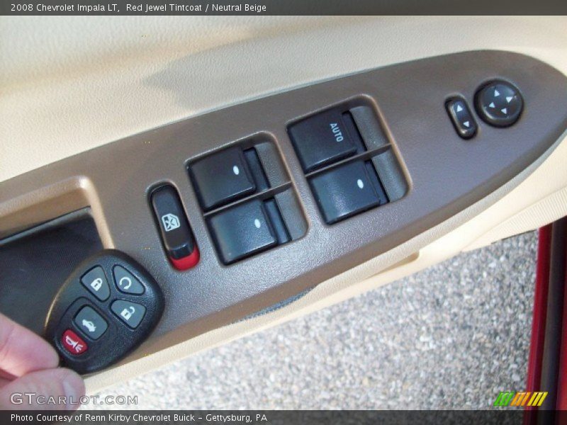 Red Jewel Tintcoat / Neutral Beige 2008 Chevrolet Impala LT