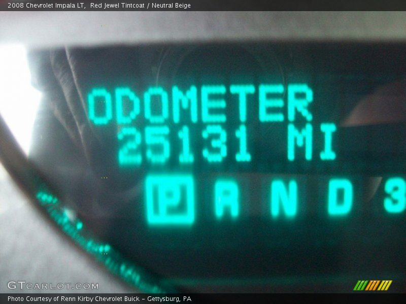 Red Jewel Tintcoat / Neutral Beige 2008 Chevrolet Impala LT