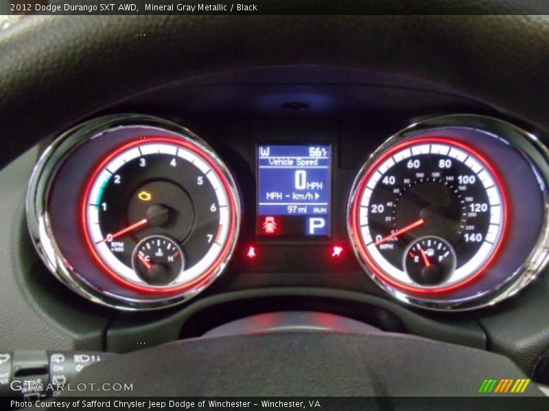  2012 Durango SXT AWD SXT AWD Gauges