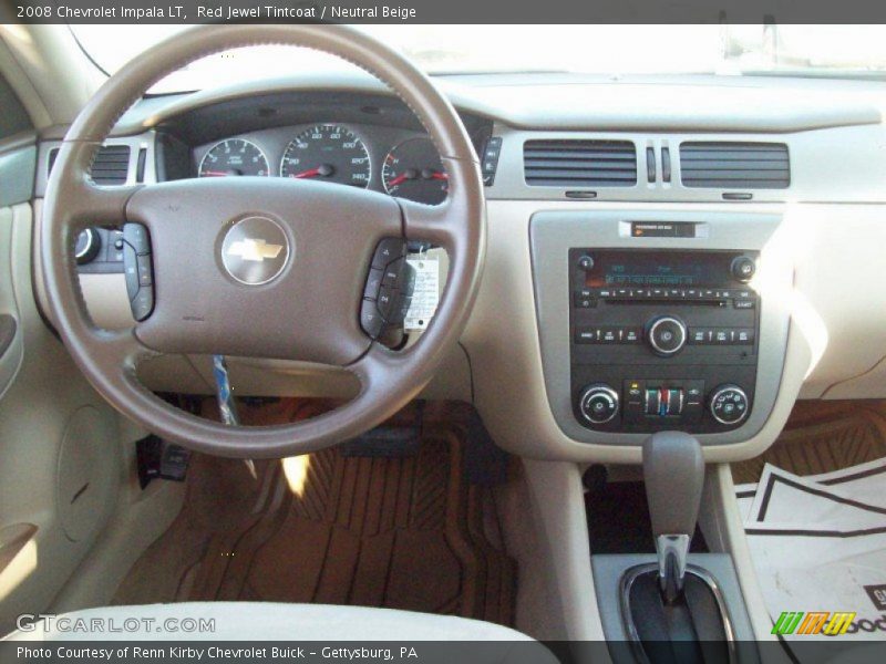 Red Jewel Tintcoat / Neutral Beige 2008 Chevrolet Impala LT